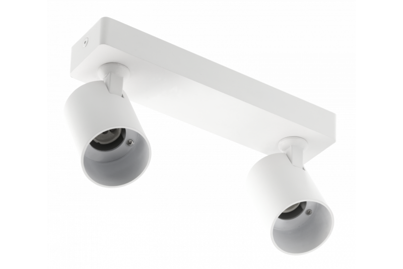 Armatura de Teto Decorativa SANTO em alumínio IP20 máx. 20W*2 duplo redondo branco. 1208963998