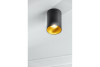 Ceiling fixture TENSA,alum.,96x140,IP20,GU10,round,black