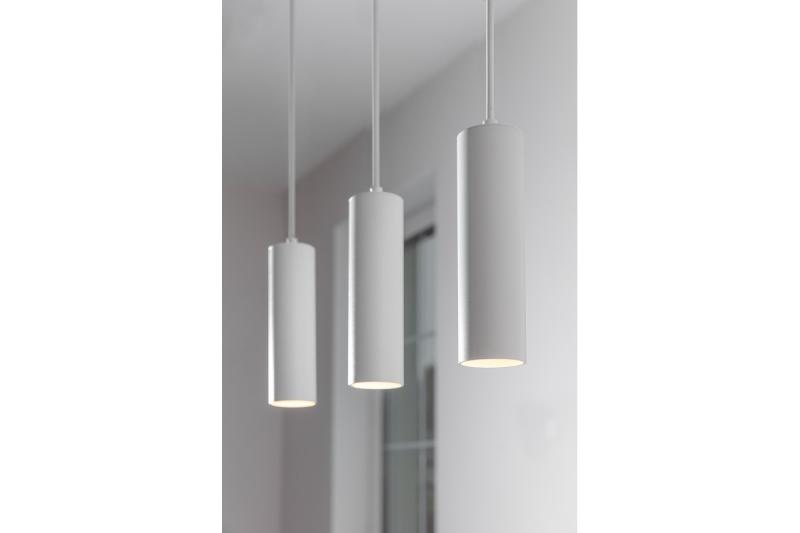 Decoração Luminária Suspensa TRESOS II 3xGU10 alumínio IP20 máx. 3x20W branco. 1208964031