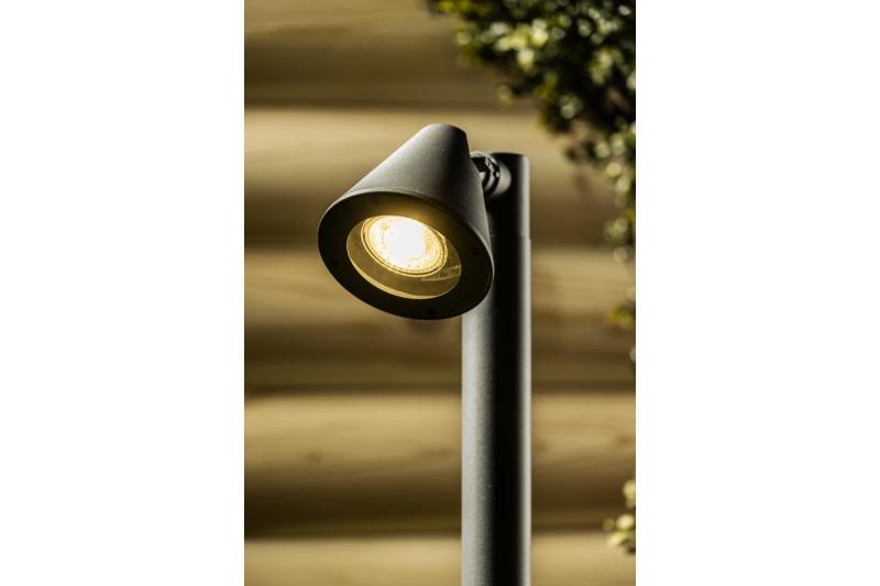 Decoração de Iluminação de Jardim LUSTINO-P 50 GU10 MÁX.20W IP44 AC220-240V 50-60Hz poste de montagem grafite. 1208964033