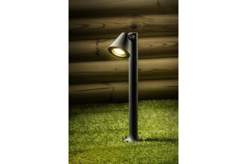 Decoração de Iluminação de Jardim LUSTINO-P 50 GU10 MÁX.20W IP44 AC220-240V 50-60Hz poste de montagem grafite. 1208964033