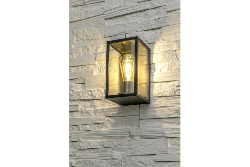 Luminária de Jardim Decorativa VENTANA-AU E27 MÁX.20W IP54 AC220-240V 50-60Hz arandela superior reta preta. 1208964048