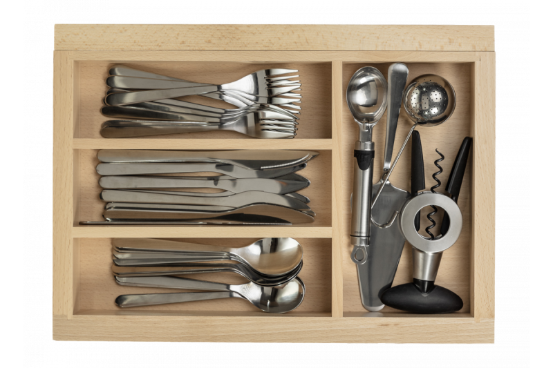 Decor Cutle Bandejas de Talheres Ajustáveis para Armários de 400-600mm Cor Faia 1208966289