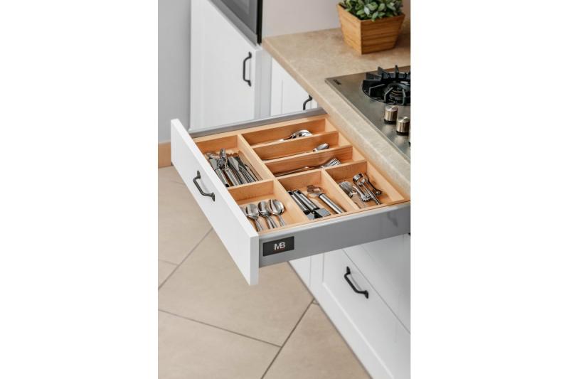 Decor Cutle Talheres Organizador de Gavetas de Cozinha Ajustável Inserto para Armários de 600-1000mm 1208966291