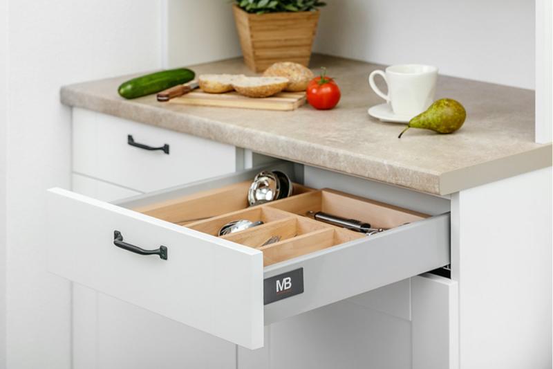 Decor Cutle Talheres Organizador de Gavetas de Cozinha Ajustável Inserto para Armários de 600-1000mm 1208966291