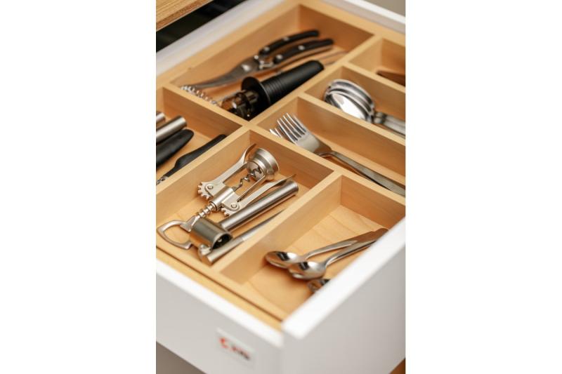 Decor Cutle Talheres Organizador de Gavetas de Cozinha Ajustável Inserto para Armários de 600-1000mm 1208966291