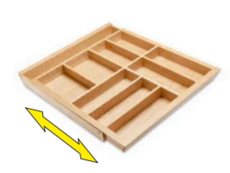 Decoração Cutle Bandejas de Talheres Cozinha Organizador de Talheres Ajustável 1208966292