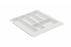 Decor Cutle Bandeja para Talheres Inserção para Gaveta de Cozinha 500 Branco 1208966375