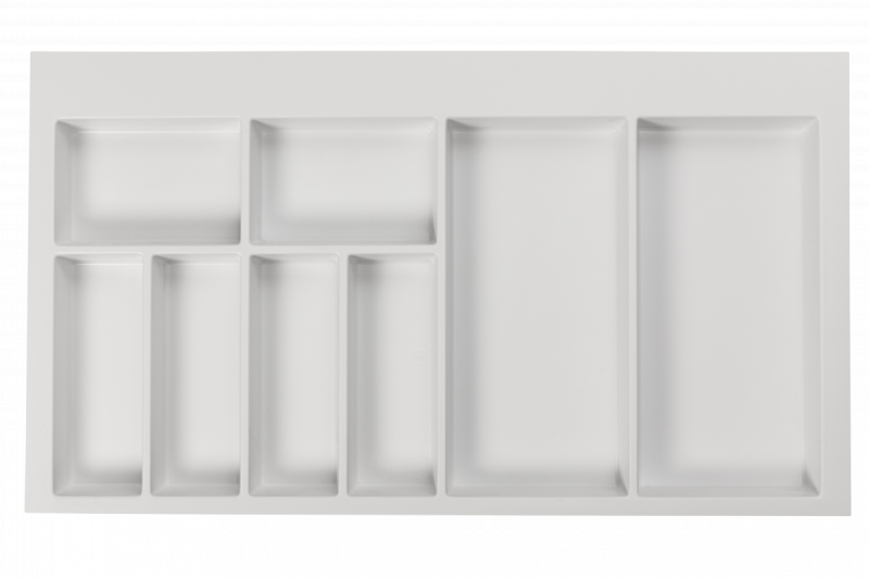 Decor Cutle Bandeja para Talheres Inserto para Gaveta de Cozinha 900 Branco 1208966381