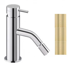 Waterevolution Flow misturador de bidê PVD escovado ouro claro T120WGE