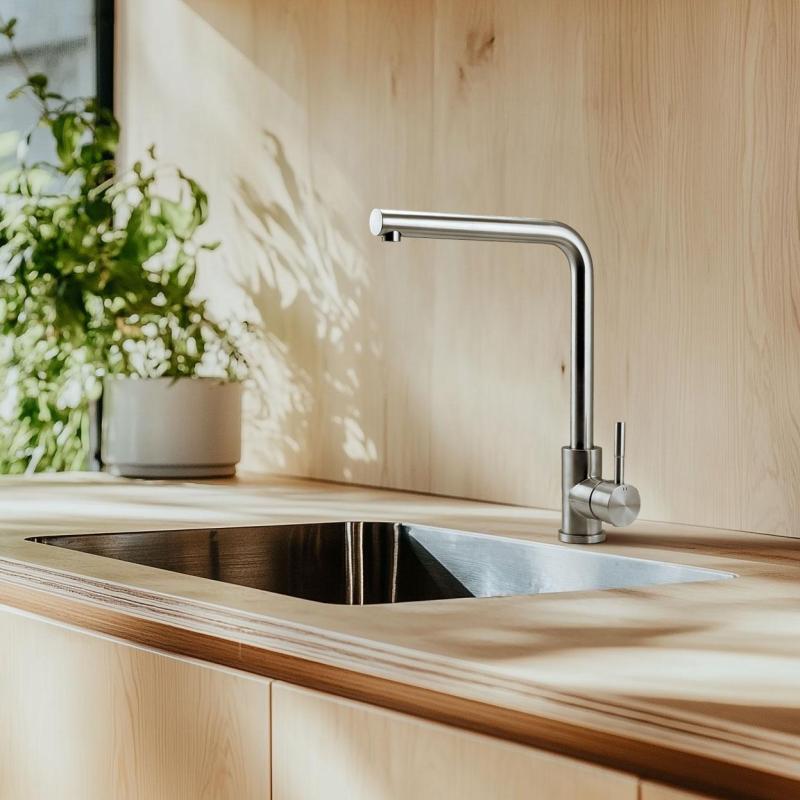 Conjunto combinado de pia Franke - Torneira de cozinha Pure.sink - Sifão de cozinha