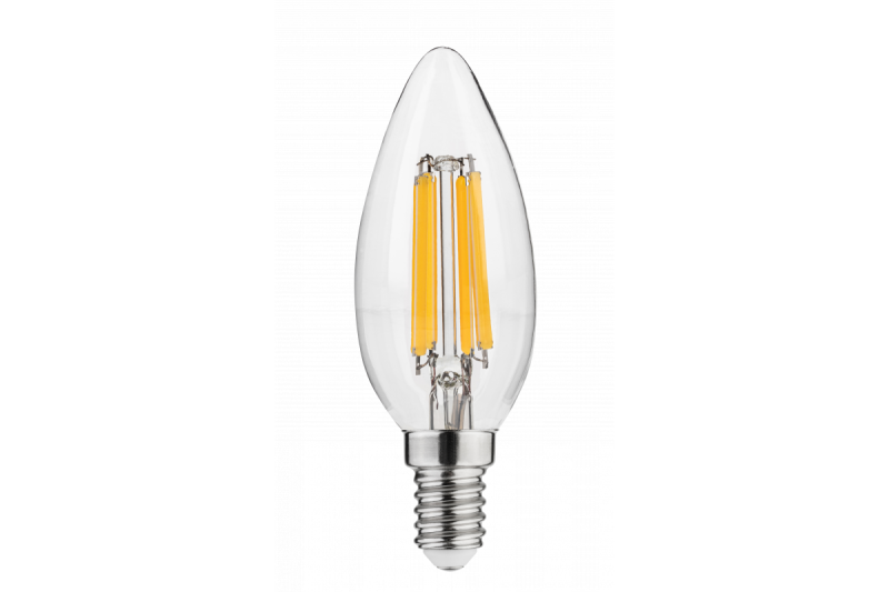 FONTE DE LUZ LED, FILAMENTO, A-G, C35, 2700K, E14, 5,8W, AC220-240V, 360°, 640lm, 50mA 1208966964