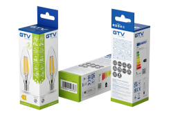 FONTE DE LUZ LED, FILAMENTO, A-G, C35, 4000K, E14, 5,8W, AC220-240V, 360°, 640lm, 50mA 1208966965