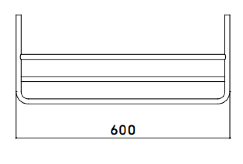 Waterevolution flow porta-toalhas gun metal A118GME