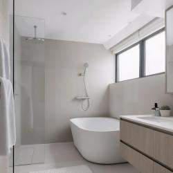 Waterevolution Flow termostato de duche com conjunto de chuveiro redondo em aço inoxidável T140TNRIE