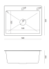 Quadri Dixton 60 RVS spoelbak 580x450 mm met kraangat en accessoire 1208967194