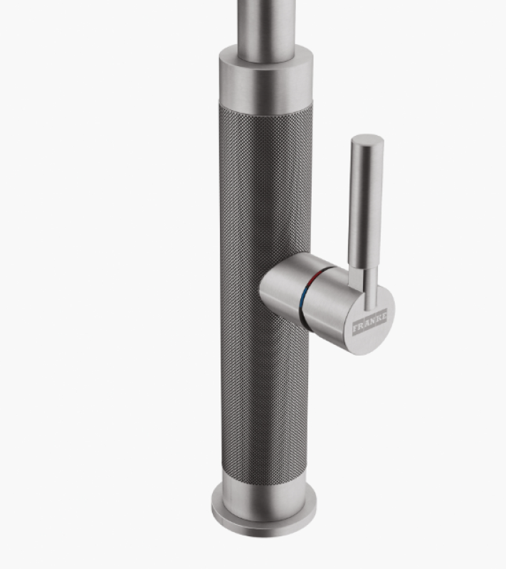 Franke Mythos Masterpiece Torneira de Cozinha com bica em J e bocal extensível totalmente em aço inoxidável 115.0711.554