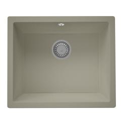 GraniteMy Universal pia de granito taupe 50x40 cm sobrepor, embutir e nivelar com tampão inox 1208967223