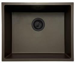 GraniteMy Universal pia de café em granito 50x40 cm, montagem superior, montagem inferior e montagem nivelada com tampão preto 1208967228