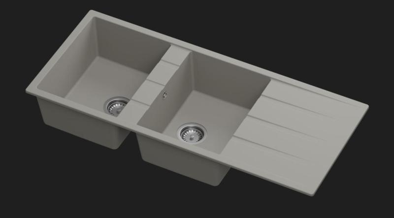 GraniteMy Universal pias de cozinha Amostra de cor de Quartzo Granito TAUPE 1208967247