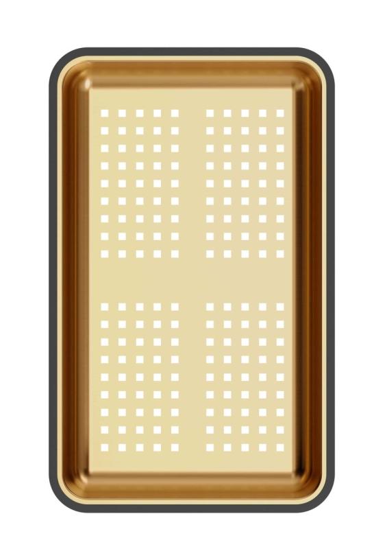 Quadri recipiente de resíduos de cobre 38x23 cm para pias Newport 1208967505