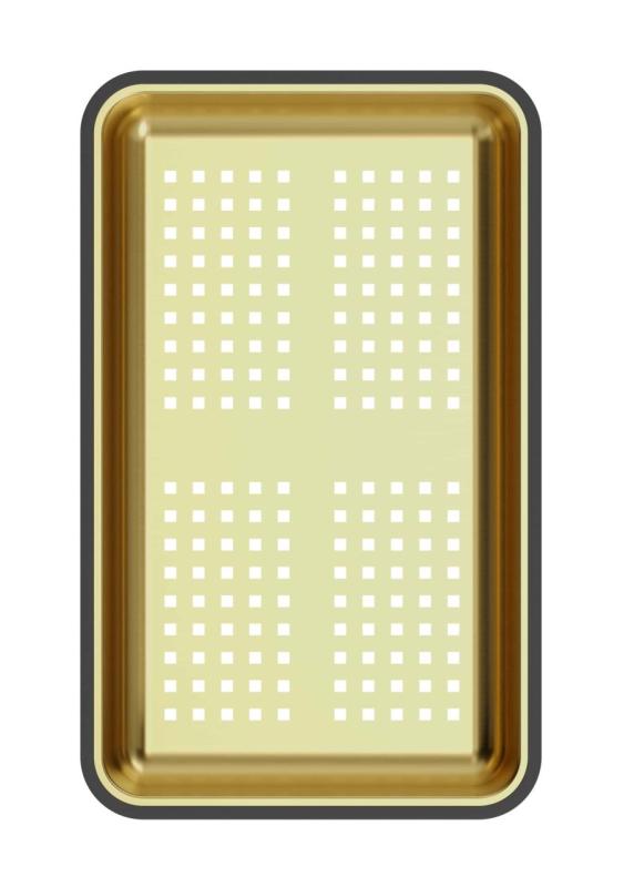 Quadri bandeja de resíduos dourada 38x23 cm para pias Newport 1208967506
