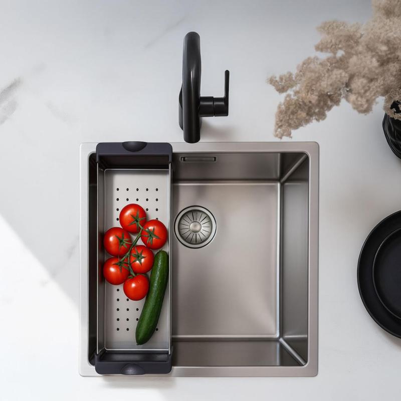 Pure.Sink Prestige cuba adicional para pia de cozinha em aço inoxidável PPGCL40-02