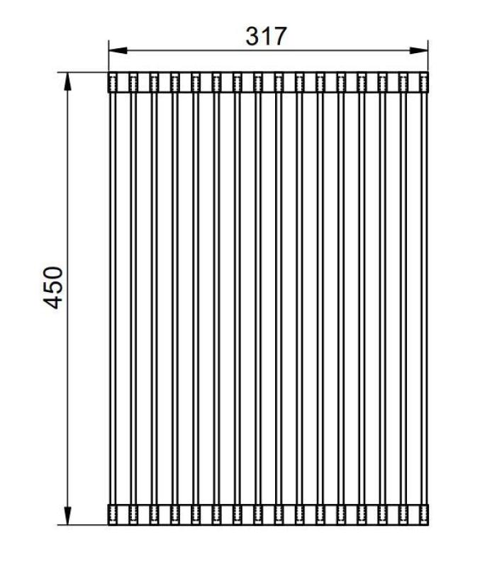 Pure.Sink Prestige tapete de rolo para pia em aço inoxidável PPGRM40-02
