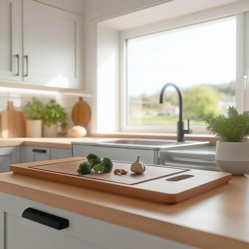 Placa de corte de madeira Pure.Sink Prestige PPGCB40-23