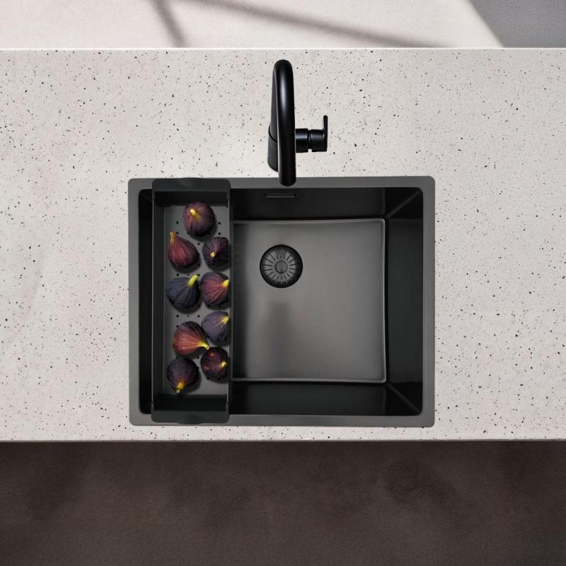 Pure.Sink Prestige cuba adicional para pia Gun Metal PPGCL40-61