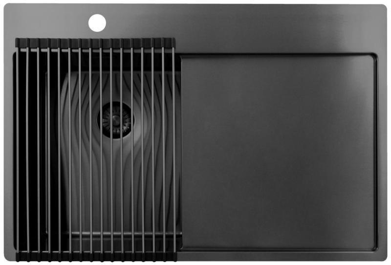 Pure.Sink Prestige tapete enrolável para pia Gun Metal PPGRM40-61