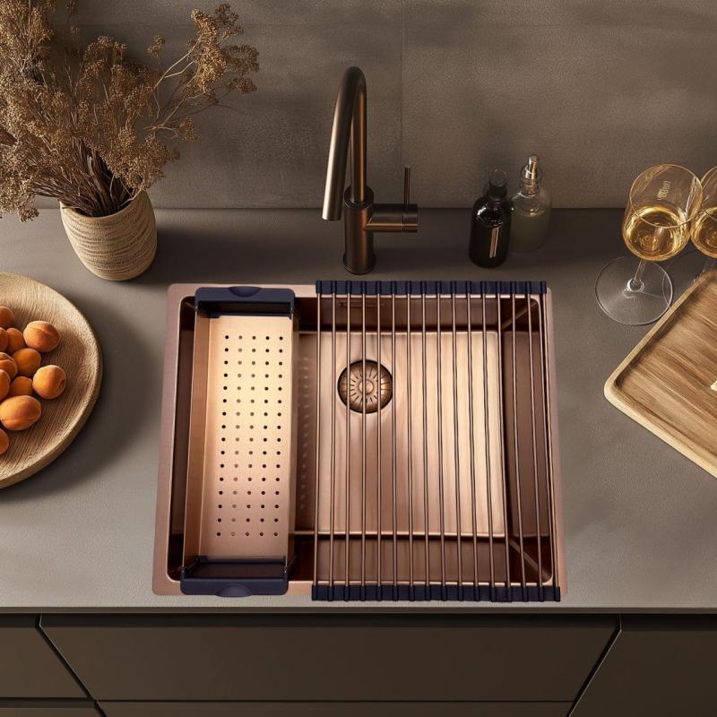 Pure.Sink Prestige tapete de pia Cobre PPGRM40-62