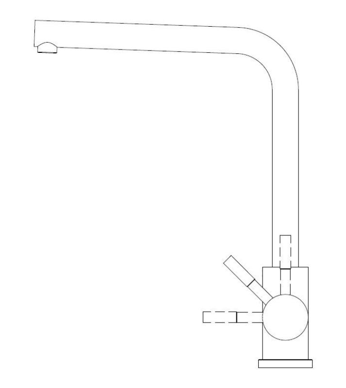 Pure.Sink Elite Steel Spark torneira de cozinha Preto Mate PS8040-10
