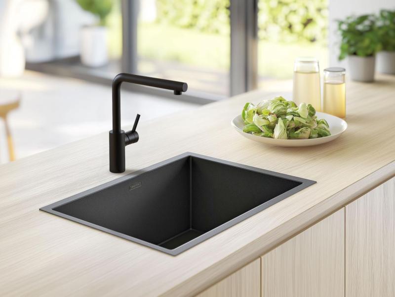 Pure.Sink Elite Steel Spark torneira de cozinha Preto Mate PS8040-10