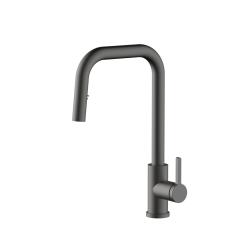 Ausmann Elite Steel Crystal-S torneira de cozinha PVD Gun metal com bica extensível PS8050-61