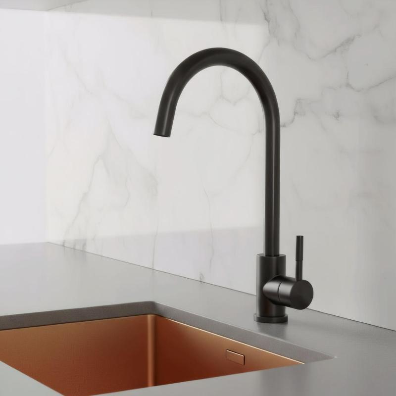 Pure.Sink Elite Steel Stream torneira de cozinha Preto Mate PS8044-10