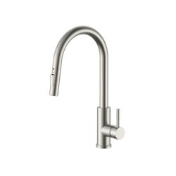 Torneira de cozinha Ausmann Elite Steel Stream-S em aço inoxidável com bica extensível PS8045-02