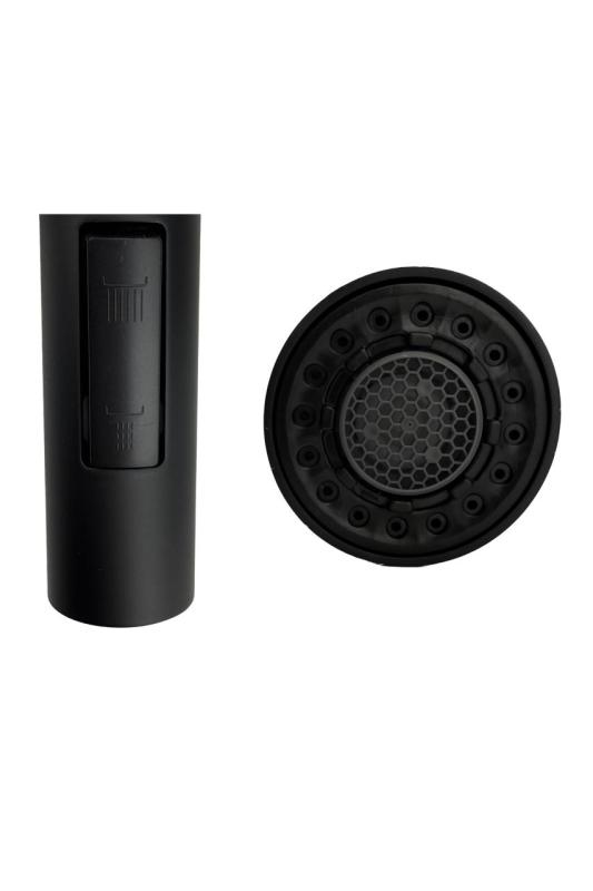 Kraan de cozinha Pure.Sink Elite Steel Stream-S em preto fosco com bica extensível PS8045-10