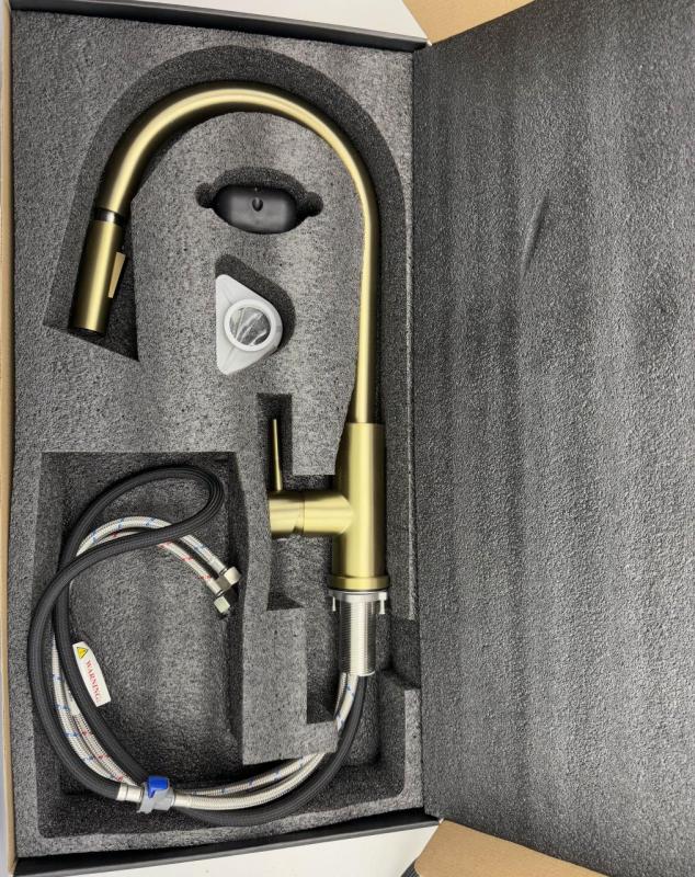 Kraan de cozinha Pure.Sink Elite Steel Stream-S em preto fosco com bica extensível PS8045-10