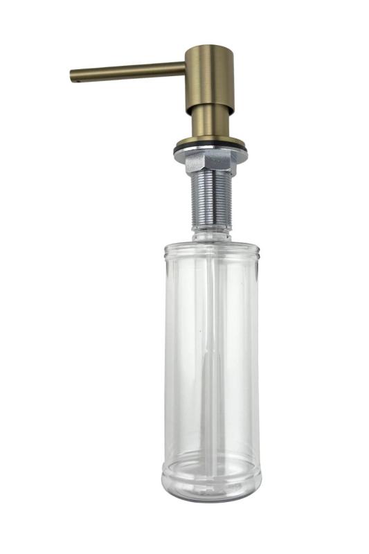 O dispensador de sabão Pure.Sink Elite Steel Shine PVD escovado dourado PS9010-60