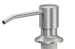 Quadri Manchester Dispensador de Sabão Embutido em Aço Inoxidável - Recarregável por Cima 1208967655