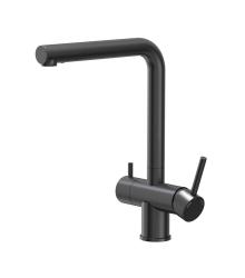 Quadri Ellesmere Torneira de Cozinha Preta 3 Vias com Conexão Extra para Água Filtrada 1208967780