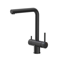 Quadri Ellesmere Torneira de Cozinha Preta 3 Vias com Conexão Extra para Água Filtrada 1208967780