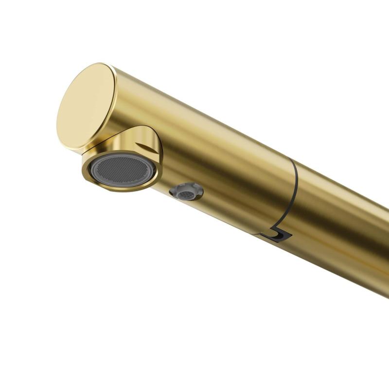 Quadri Ellesmere Torneira de Cozinha PVD Ouro 3-vias com conexão extra para água filtrada 1208967781