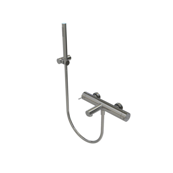 Waterevolution Flow misturador termostático de duche de duas vias com chuveiro de mão cromado T130TN01