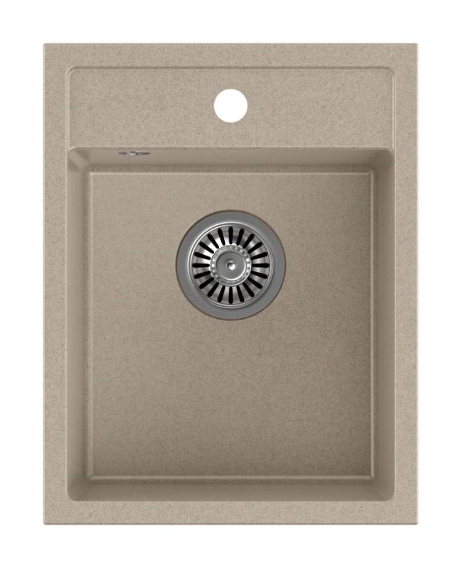 Quadri Londres Pia de Granito Bege Areia 39x50 cm com Furo para Torneira para Montagem - 1208967845