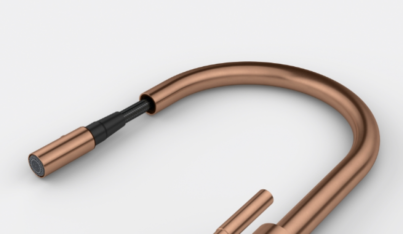 Franke Mythos Masterpiece Torneira de Cozinha Cobre com Saída em J e Bico Extensível - 115.0711.557