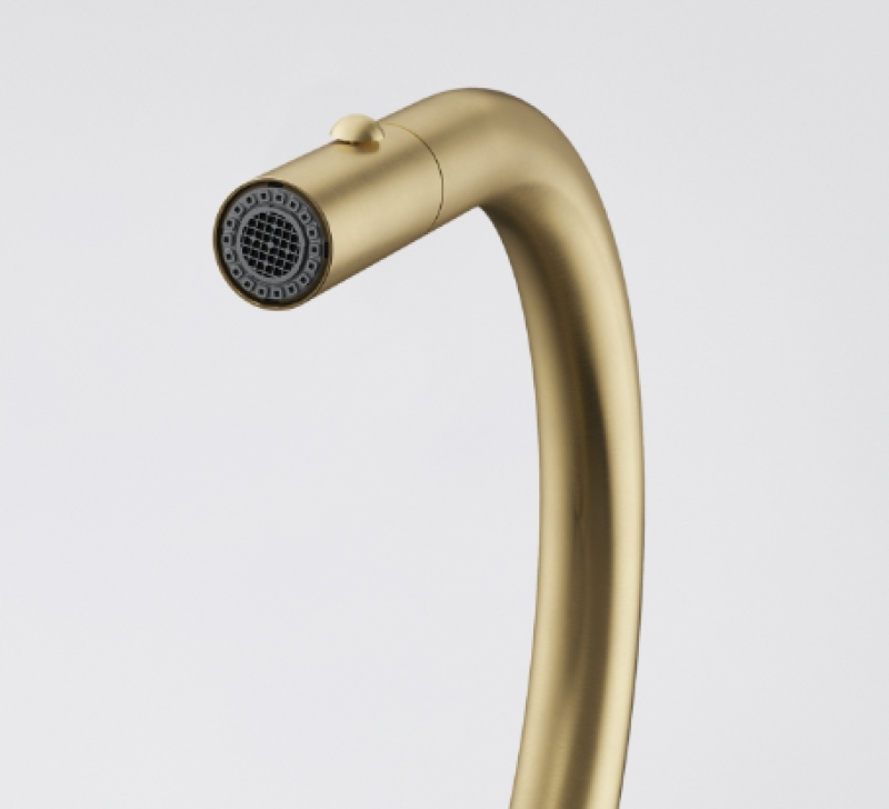 Franke Mythos Masterpiece Torneira de Cozinha Dourada com Bico em J e Bico Extensível - 115.0711.558