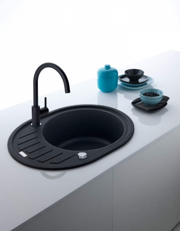 Franke Lina XL Torneira de Cozinha Onyx com Bica Giratória 115.0626.020