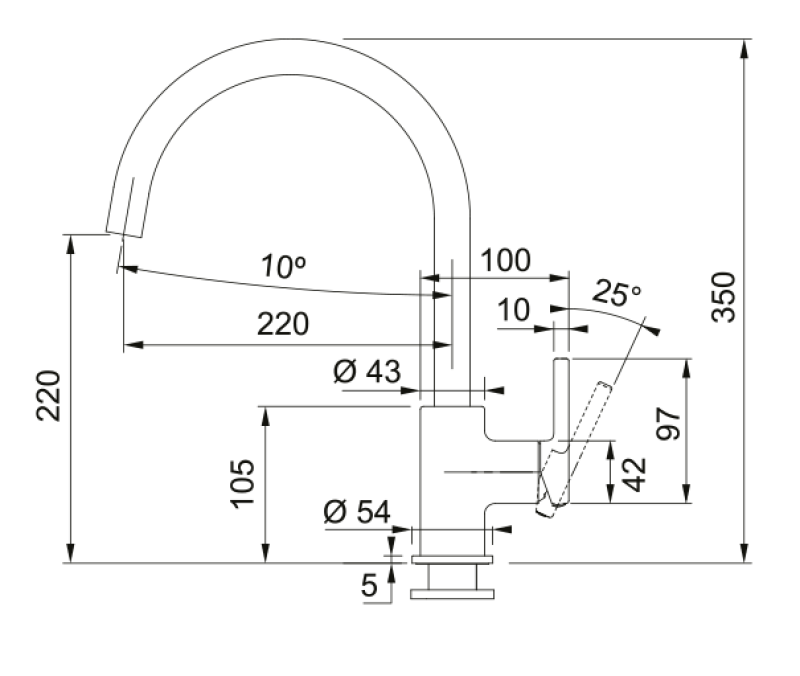 Franke Lina XL Torneira de Cozinha Polar White Branca com Bica Giratória 115.0626.024